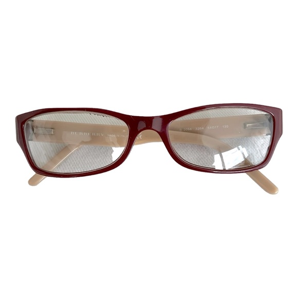 Burberry Accessories - Burberry Glasses B2094 Nova Check Burgundy Made in Italy💛